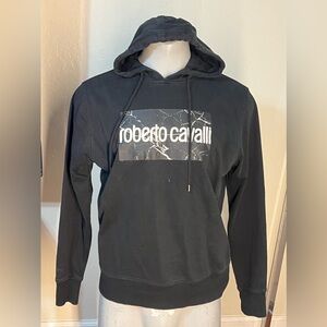 Roberto Cavalli Black Hoodie Large